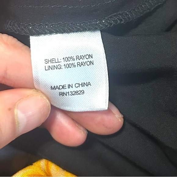 Tularosa Floral Ruffle mini Dress Black Yellow Purple Revolve Size Medium - Picture 11 of 11